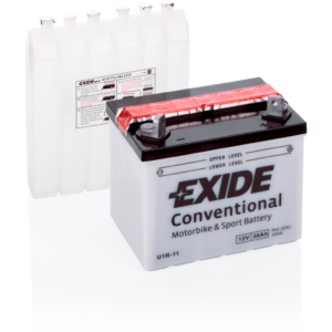 Batería Exide U1R-11 Moto 12V Conventional. 12V - 30Ah/300A (EN) (196x130x180mm)