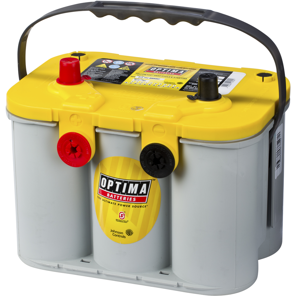Batería Optima YTU-4.2 Yellowtop. Tecnología AGM. 12V - 55Ah/765A (EN) (254x172x173mm) 1 Batería Optima YTU-4.2 Yellowtop. Tecnología AGM. 12V - 55Ah/765A (EN) (254x172x173mm)