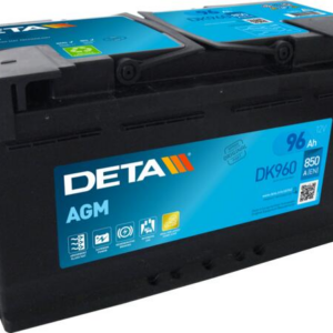 Batería de coche DETA AGM DK960 12V 96Ah 850A Start-Stop