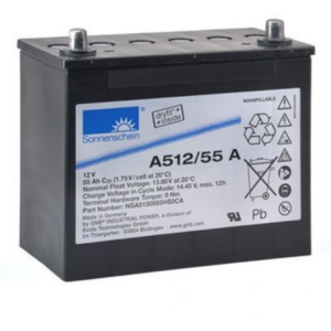 Batería Sonnenschein A512/55A A500. 12V - 55Ah (261x135x230mm)