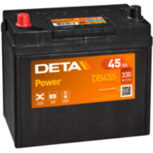 Batería Deta DB455. 12V - 45Ah/330A (EN) Caja B24