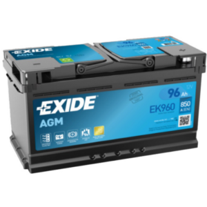 Batería Exide EK960 Agm. Tecnología AGM. 12V - 96Ah/850A (EN) Caja L5
