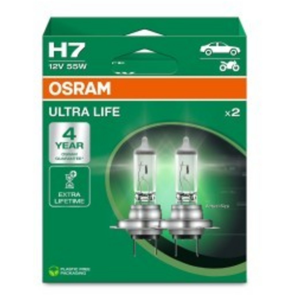 OSRAM ULTRA LIFE H7 12V 55W - Larga Duración (Blíster 2 uds) 1 OSRAM ULTRA LIFE H7 12V 55W - Larga Duración (Blíster 2 uds)