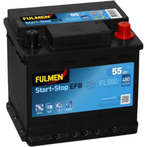 Batería Fulmen FL550 Start-Stop Efb. Tecnología EFB. 12V - 55Ah/480A (EN) Caja L1
