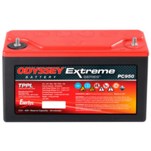 Batería Odyssey PC950 Extreme Series. Tecnología AGM. 12V - 34Ah/400A (EN) (250x97x156mm)
