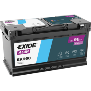 Batería Exide EK960 Agm. Tecnología AGM. 12V - 96Ah/850A (EN) Caja L5
