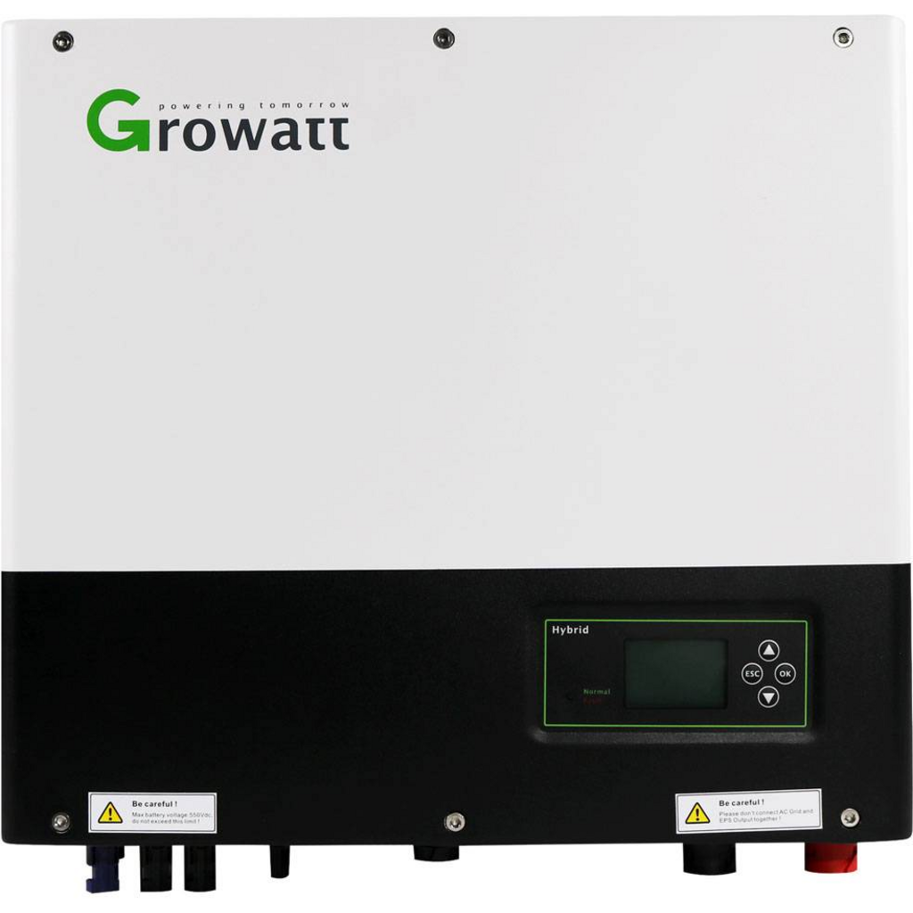 Inversor solar híbrido Growatt SPH5000 5 kW 230 V monofásico 2 Inversor solar híbrido Growatt SPH5000 5 kW 230 V monofásico - Imagen 2