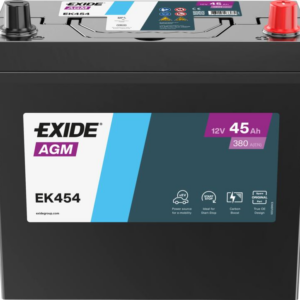 Batería de coche Exide Start-Stop AGM EK454 12V 45Ah 380A